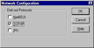 Network Configuration Window