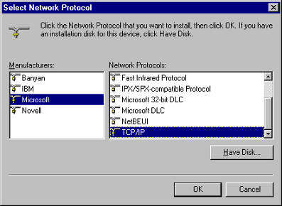 Network Protocol Window